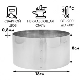 Форма кольцо d180х h80мм