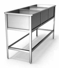 Ванна 3-секц ВМ3/4 оц 1250х470х870(400х380х300)